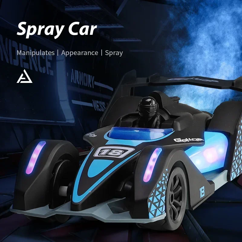 

RC Cars High-Speed Spray Drift Racing Vehicle 360° Rotation Color Lights and Music 2.4GHz Remote Control Car Electric Kids Toys