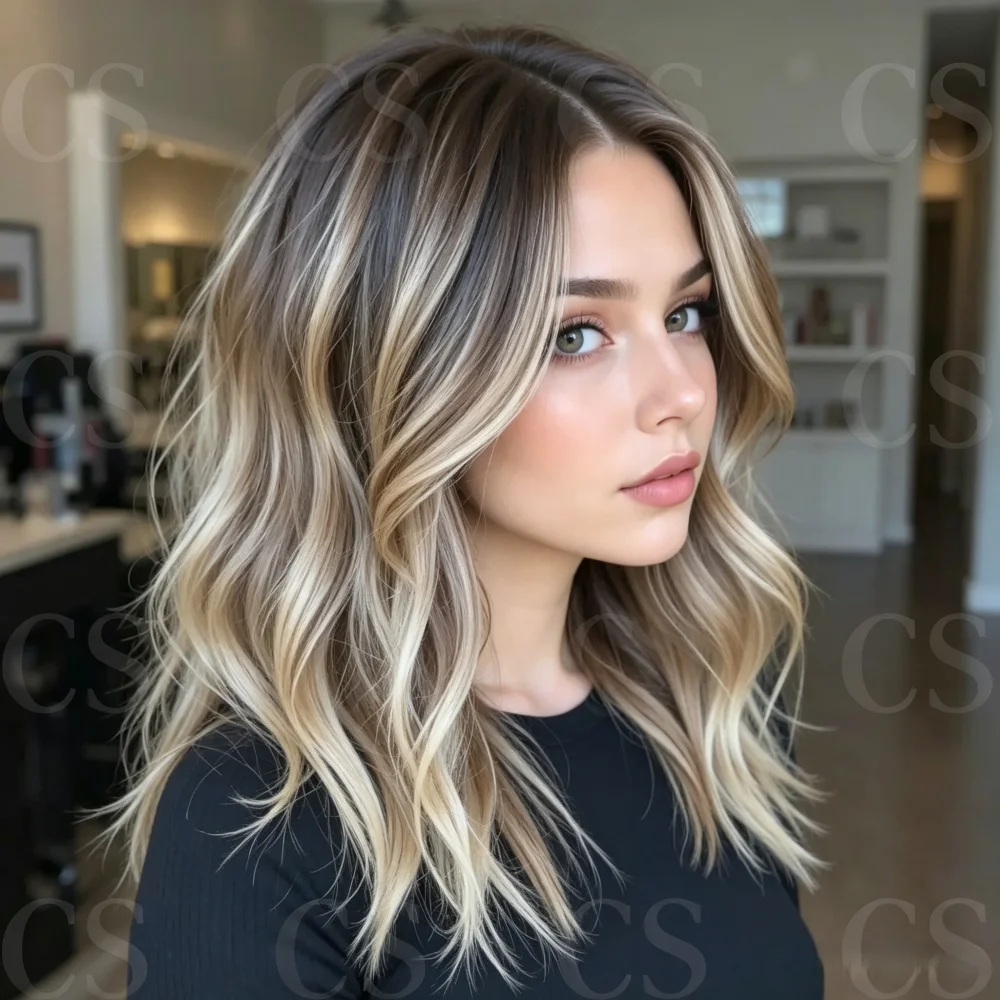 180% Density Highlight 24 Inch Blond Straight HD Lace Frontal Wig Pre-Plucked Baby Hair Deep Part for Women