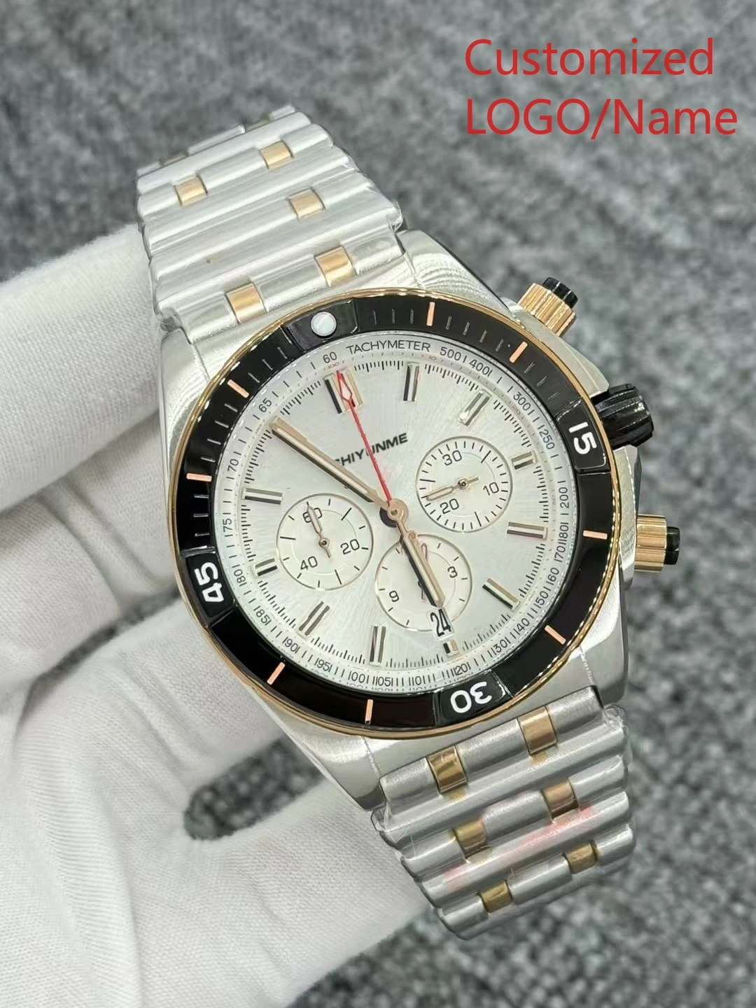 

A191 Store Customized Watch 46MM Unisex Sports Watch World Time 904L Stainless Steel All Hands Fully Functional