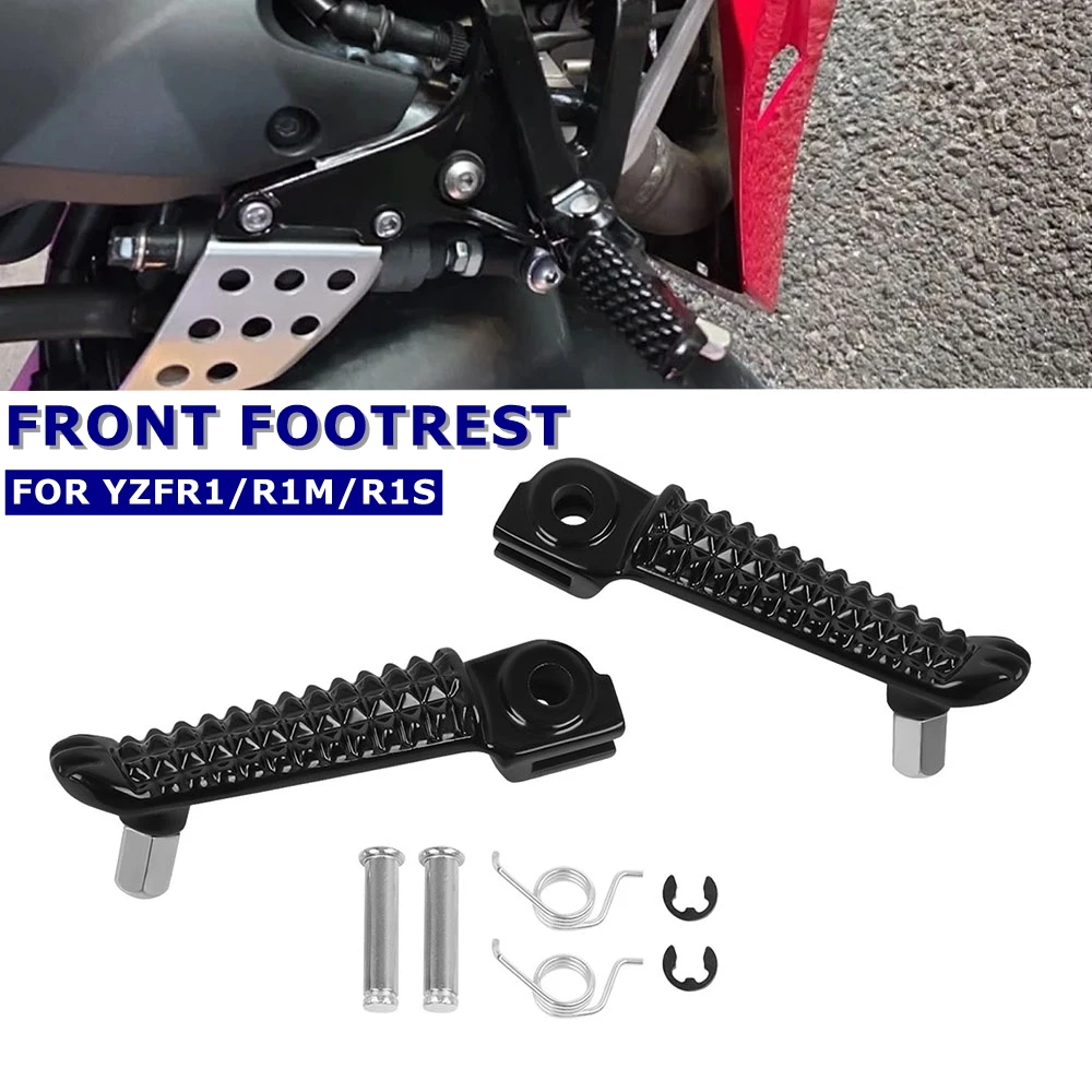 

Для Yamaha YZFR6 2012-2023 YZFR1M 2015-2023 YZFR1S 2016-2018 мотоциклетные передние подножки, подножки, подставка для ног, педаль YZF R1 R1M R1S