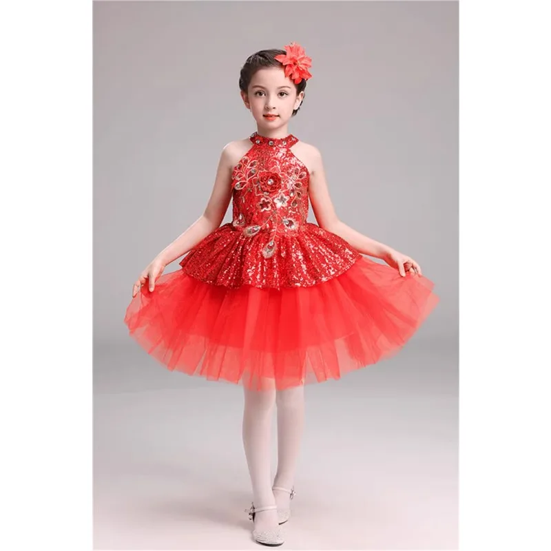 61 Kinder-Performance-Kostüme, Kindergarten-Performance, Chor kostüme, Pailletten-Röcke