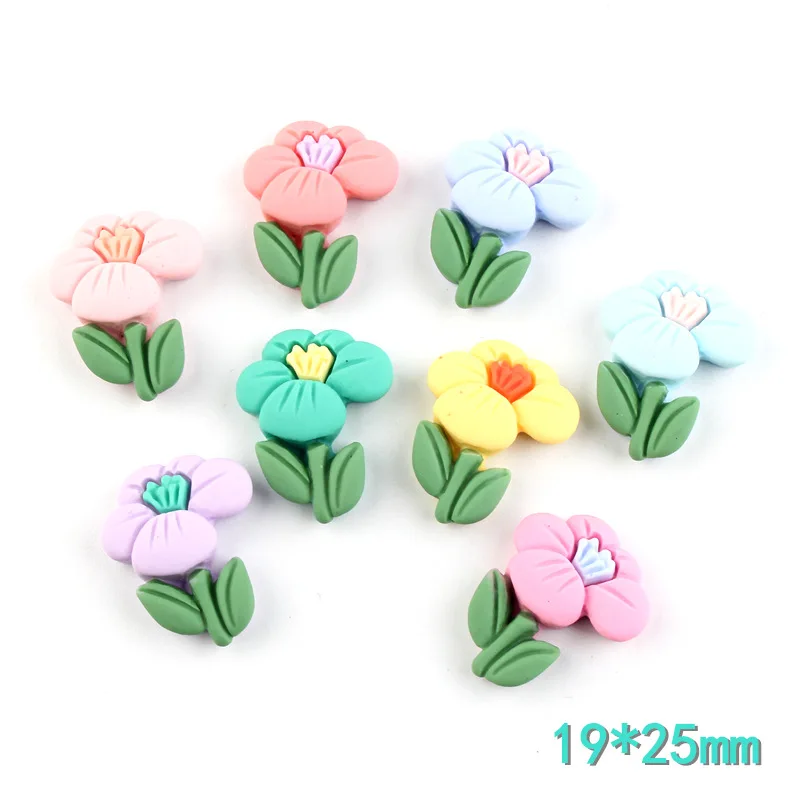 10 Pcs Funny Flower Cactus Bear Cartoon Planar 3D Cabochon Resin Wedding Scrapbook DIY Jewelry Kids Hair Accessory,10Yc22203