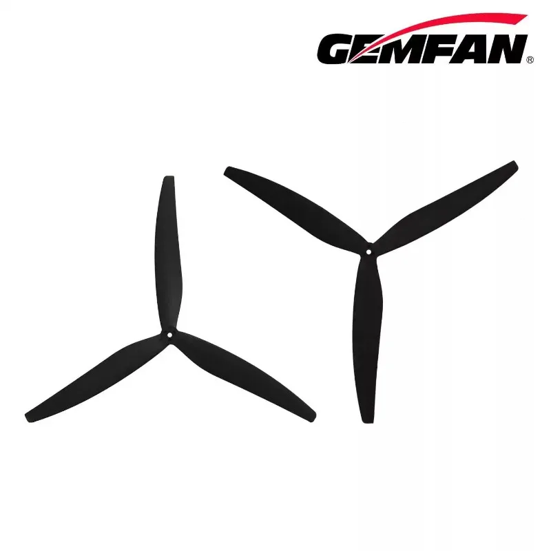 

1 Pair Gemfan 1507-3 Tri-Blade Propeller Fiberglass Nylon Large Axle Distance CW CCW for 7 Inch Long Range FPV Drone
