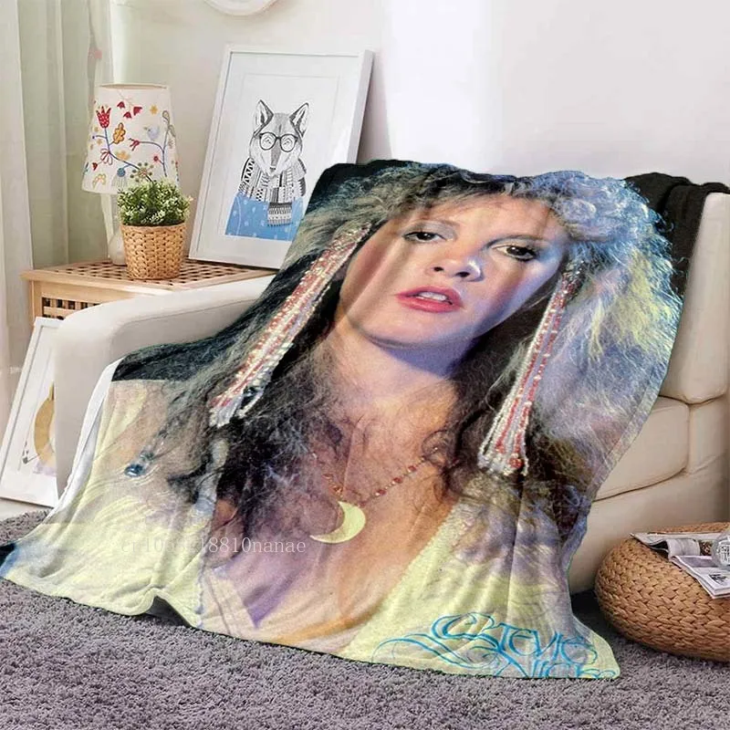 Rock Queen Stevie Nicks Throw Blanket American Singer Sofa Bedding Bedspread Camping Home Travel Blanket