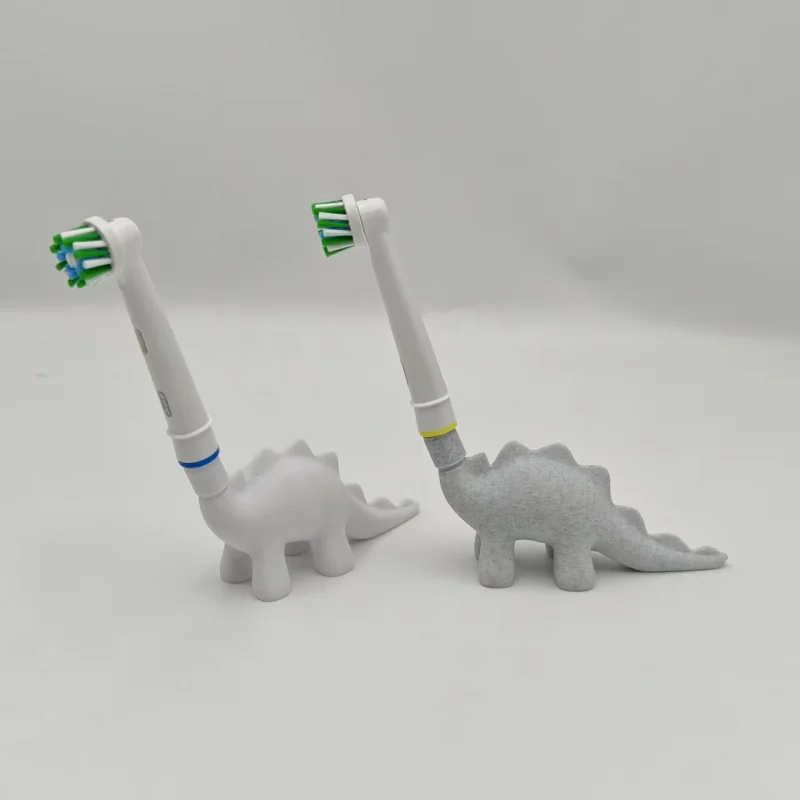 Niedlicher Dinosaurier Elektrische Zahnbürstenhalterung mit Ständer - Kompatibel mit Oral-B Elektrischen Zahnbürsten, Keine Stromversorgung Erforderlich