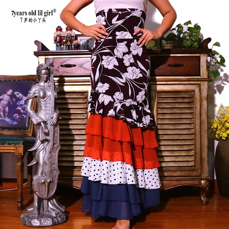 Flamenco Hip Flounce Dress Is A Popular Dance Wear Brand EK07