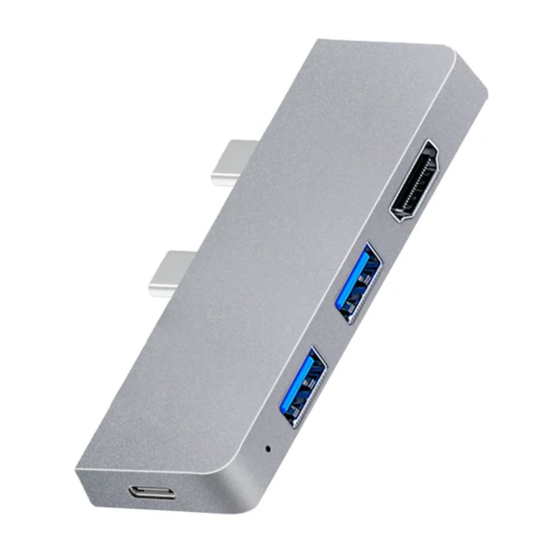 USB C Hub, 4K -Compatible Adapter+2  3.0 Reader SD/TF Card  Adapter