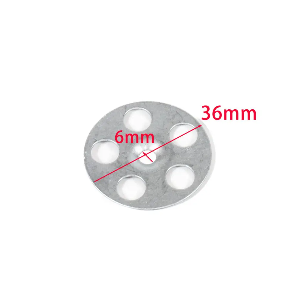 Reliable Metal Washer 36mm 6 Hole Zinc Plated Flat Gasket Industrial Hardware For Tile Backing Insulation Fixing Kit
