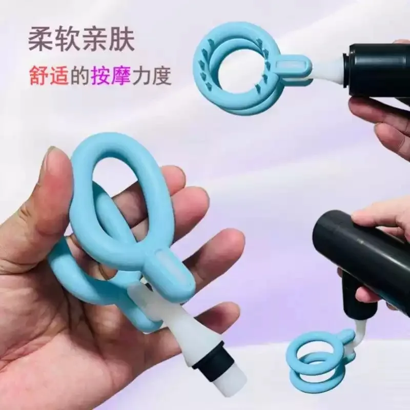 L-Shaped Soft Silicone Fascia Gun Adapter Multifunctional Replacement Elbow Massage Accessory Head