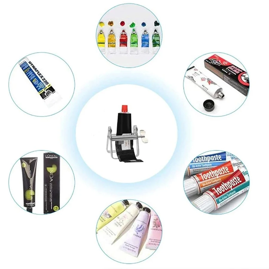 Metal Toothpaste Tube Squeezer-Large Multifunctional Tube Wringer Roller Dispenser for Hair Color Dye,Paint Tubes,Dispenser Tool view 4