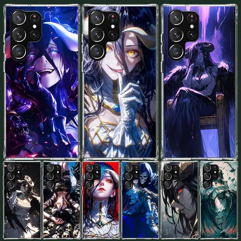Albedo Overlord Anime Phone Case For Samsung Galaxy S22 S23 S24 S25 Ultra S21 FE S20 Plus S10 + S25 Edge Art Customized Coque