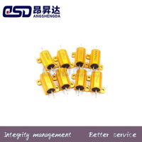 1PC 25W RX24 Aluminum Power Metal Shell Case Wirewound Resistor 0.01 ~ 30K 0.1 0.5 1 2 3 5 6 8 10 100 150 200 300 500 1K ohm