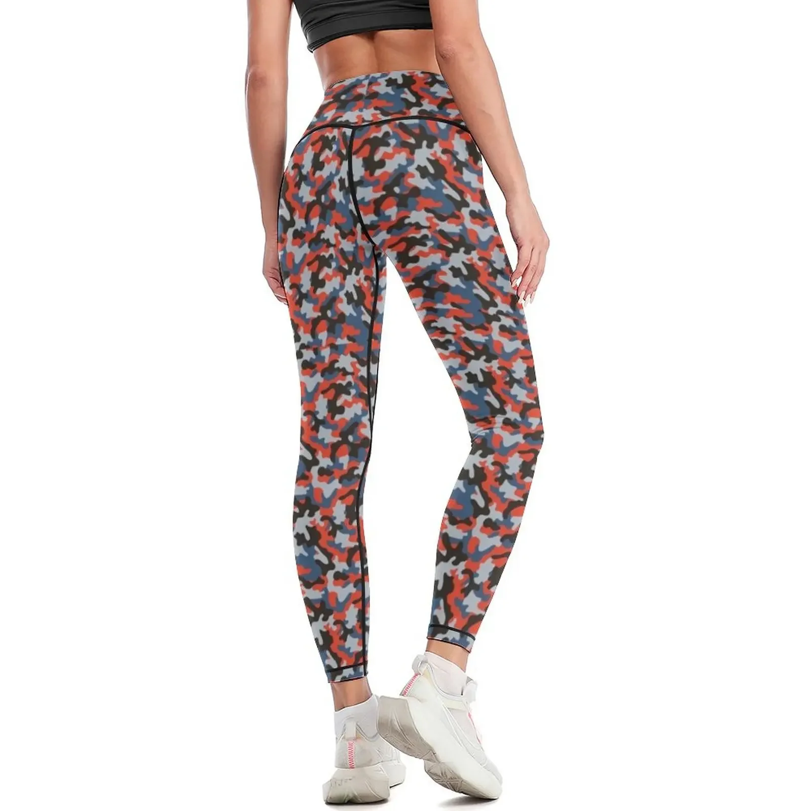 Camo Upholstery Metro Berlin Leggings Pants sport sports shirts gym active wear gym's clothing Womens Leggings