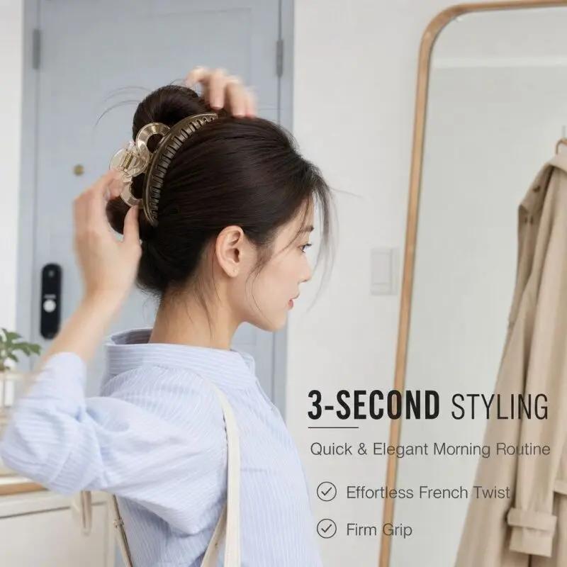 80pcs Hair Clip Combination Women's Hair Accessory Set Shark Clip Plain Hair Tie Ponytail Wispy Bangs Clip forTravel and