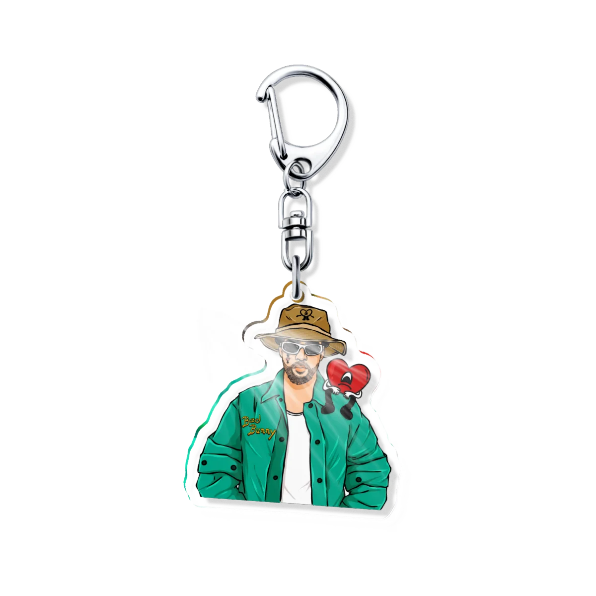 Bad Bunny Un Verano Sin Ti Acrylic Keychain Jewelry Friends Gift Bag Charms Keyring Souvenir Key Chain Pendant Collection Cute view 2