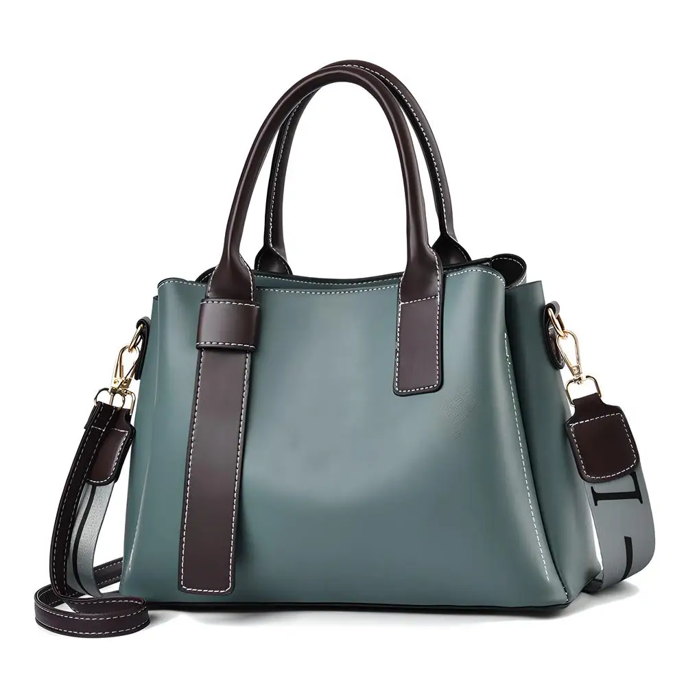 

Soft Leather Crossbody Bag High-Capacity Women Handbag Business Commuting Tote Bag Versatile Shopping Travel Lady Shoulder Bag