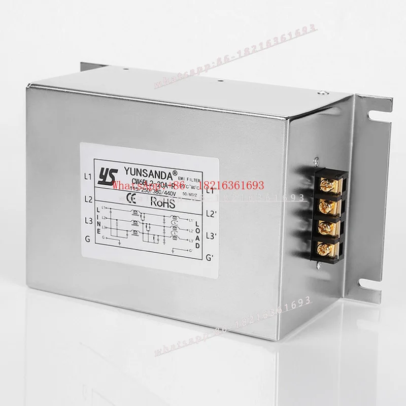 Limited OfferHigh Performance Anti-interference Servo Variable Frequency Three-phase High Current Filter CW6C-80A-R
