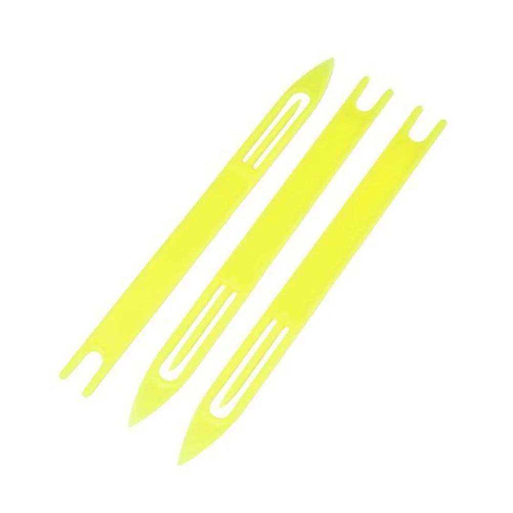 

30Pcs Creative Fish Net Knitting Shuttles Reliable Plastic Repair Tool for DIY Fishing Nets Smooth Performance 0.8x13cm Yellow