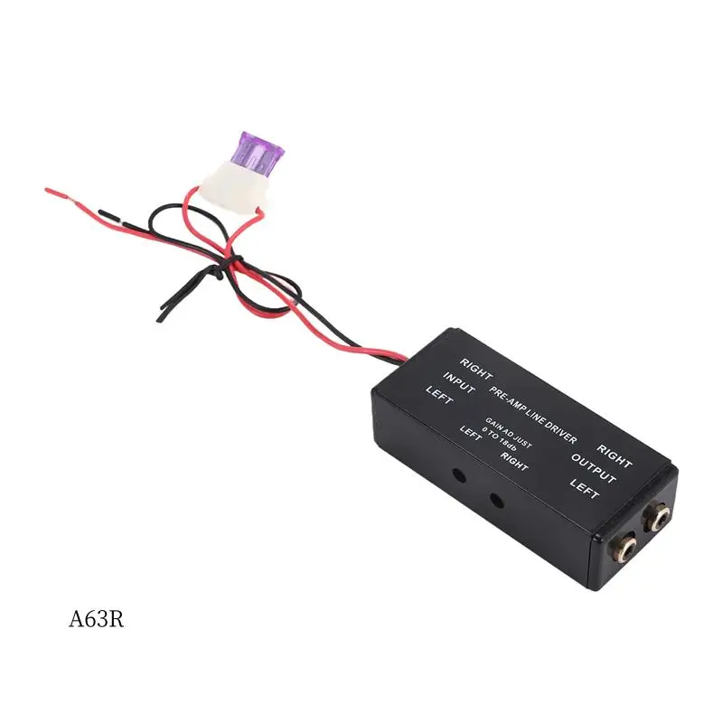 

AR-Новый черный Rca входной/выходной регулируемый Pac Turbo 1-линейный адаптер усилителя сигнала водителя для автомобиля, лодки