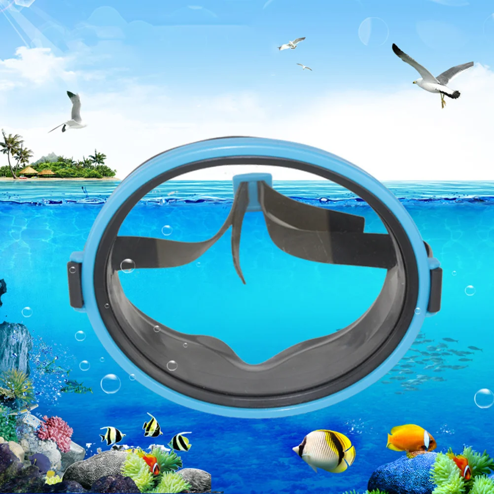 

1Pcs Blue Diving Mask Waterproof Glass Swim Goggle Pe Frame Anti-Leak Snorkel Mask for Swimming Diving Sport Outdoor Activities