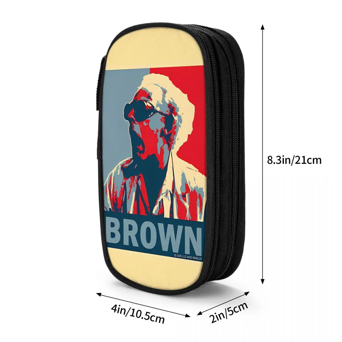 Back To The Future Doc Brown Piórnik Classic Movie Series Pen Holder Bags Girl Boy Large Storage Office Cosmetic Pencilcases