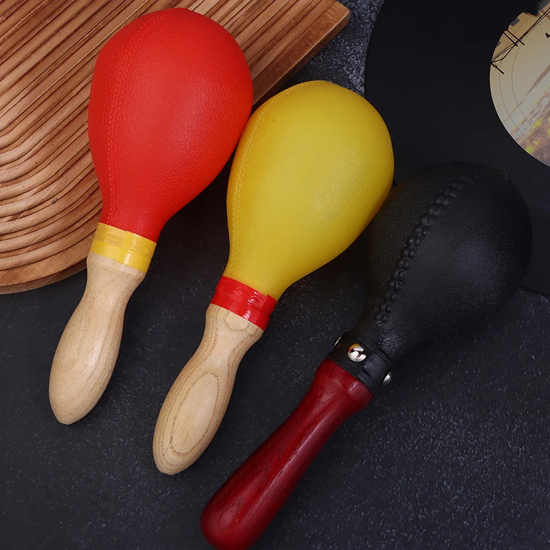 2Pcs Professional Pair Of Maracas Shakers Rattles Sand Hammer Percussion Instrument Musical Toy For KTV Party For Kid Children #1