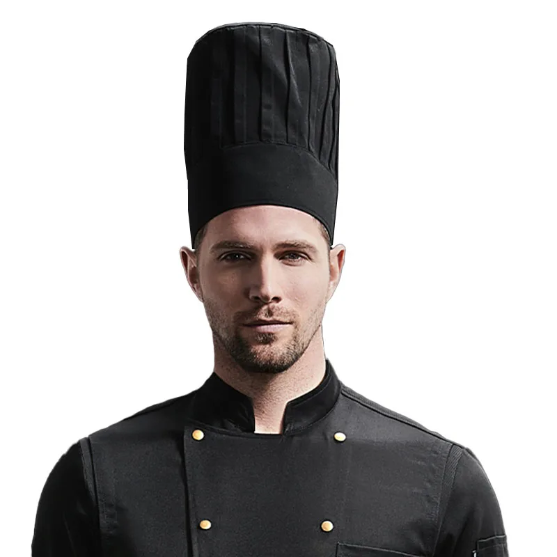 كوك كاب رئيس الشيف الأبيض الطبخ قبعة النادل النادلة المطبخ العمل قبعة فندق مطعم مقصف مخبز بيكر قبعة الشيف المنزلية