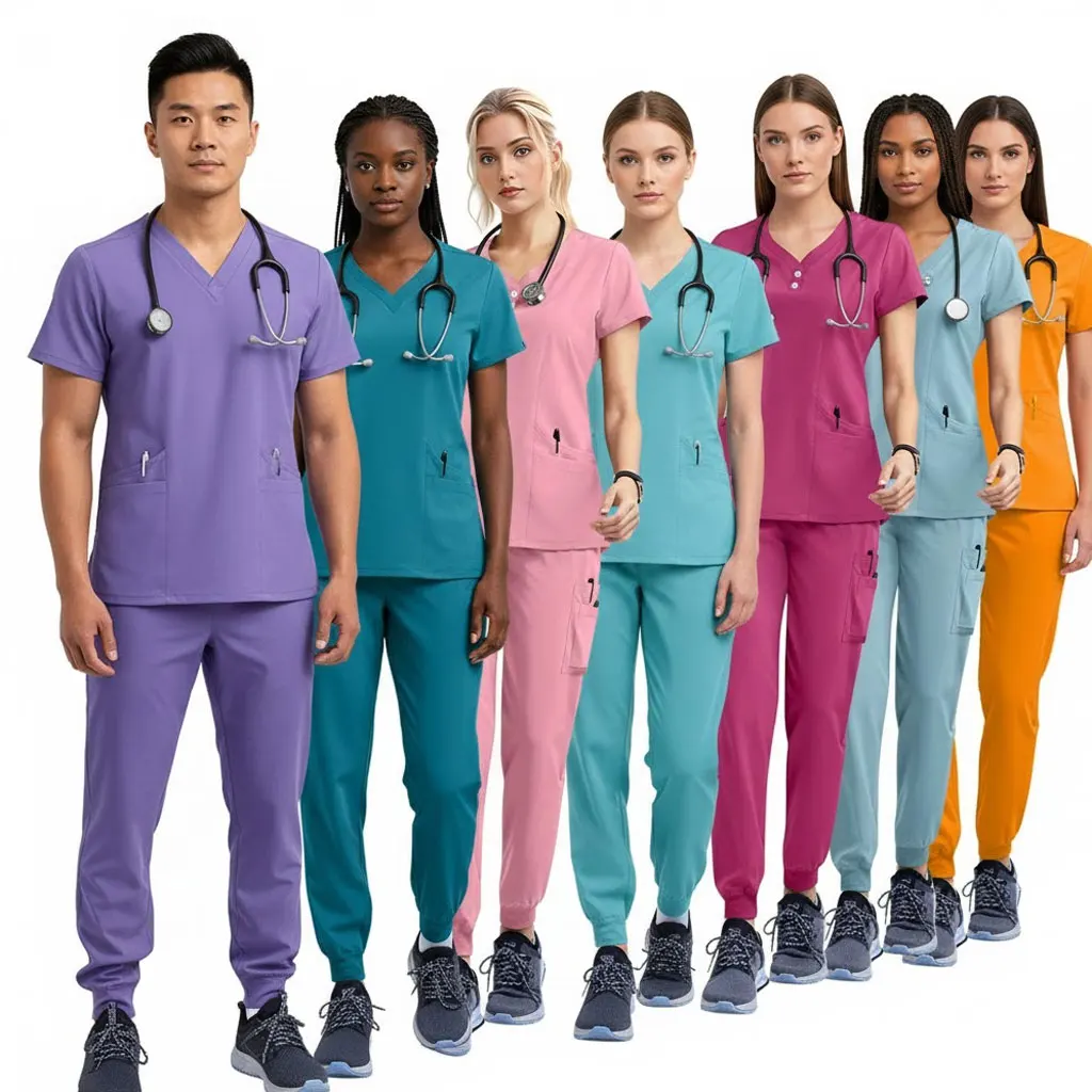 

Elastic Hand Washing Uniform Women's Surgical Isolation Brush Hand Workwear Oral Dentistry Pet Doctor Work Overall