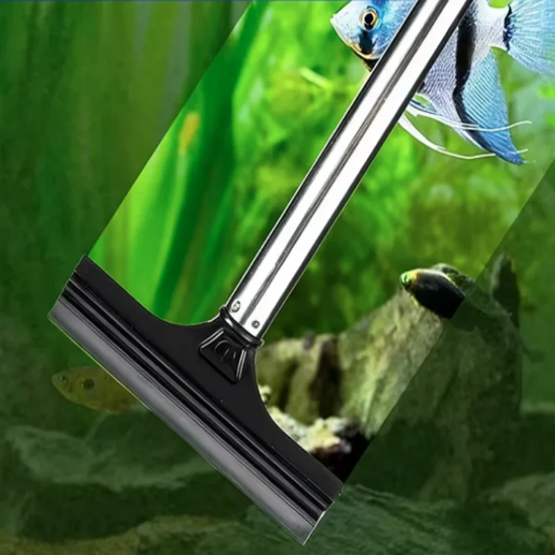 Telescopic Aquarium Scraper Brush Multi-Purpose Cleaning Tool for Removing Algae And Debris