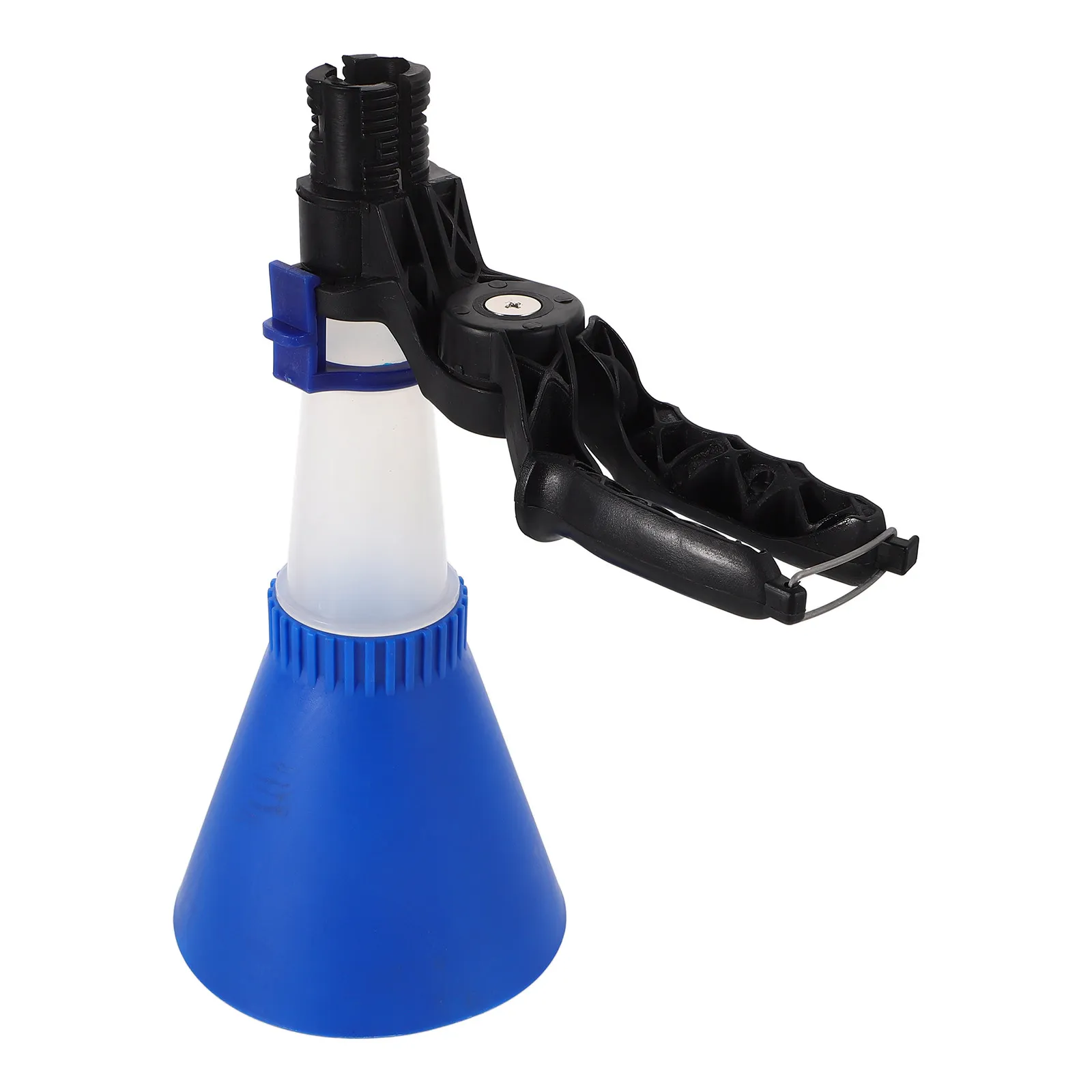 Multi-Functional Automotive Engine Oil Filling Funnel Wide Mouth Spill-Proof Plastic Car Oil Change Funnel with Clamp for Easy