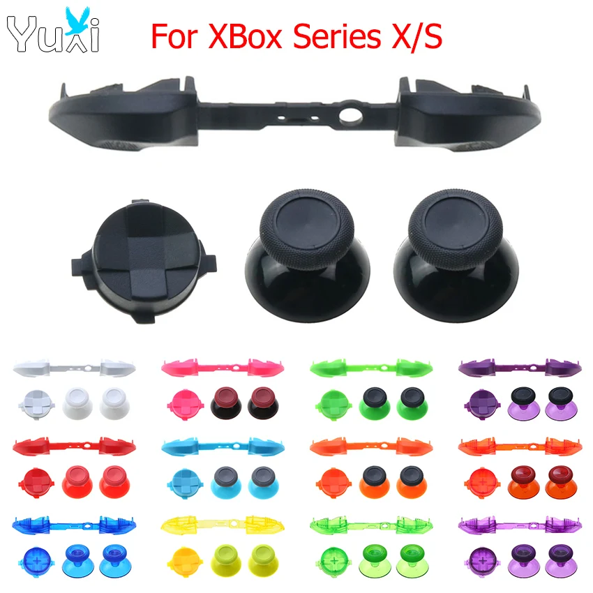 

YuXi LB RB Bumper Trigger Button For XBox One Series X S Controller Dpad Analog Thumb Sticks Grip Joystick Cap ThumbSticks Cover