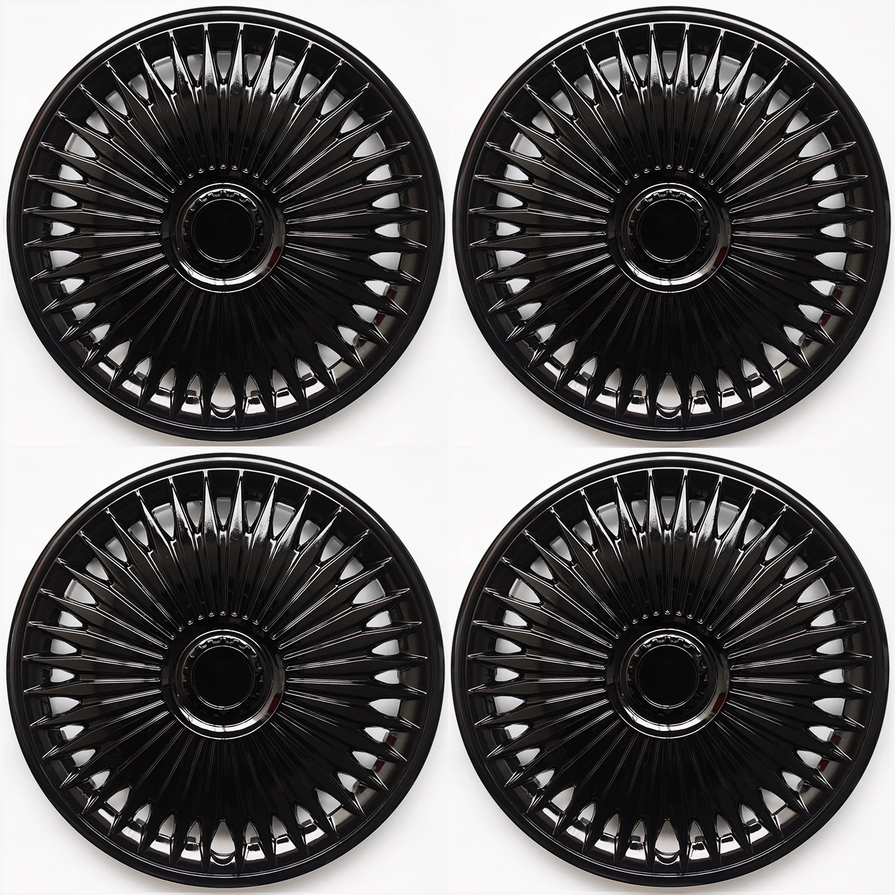 4pcs hub caps suitable for cars with 15-inch iron wheels, made of PP plastic, can be used to decorate the appearance of car whee