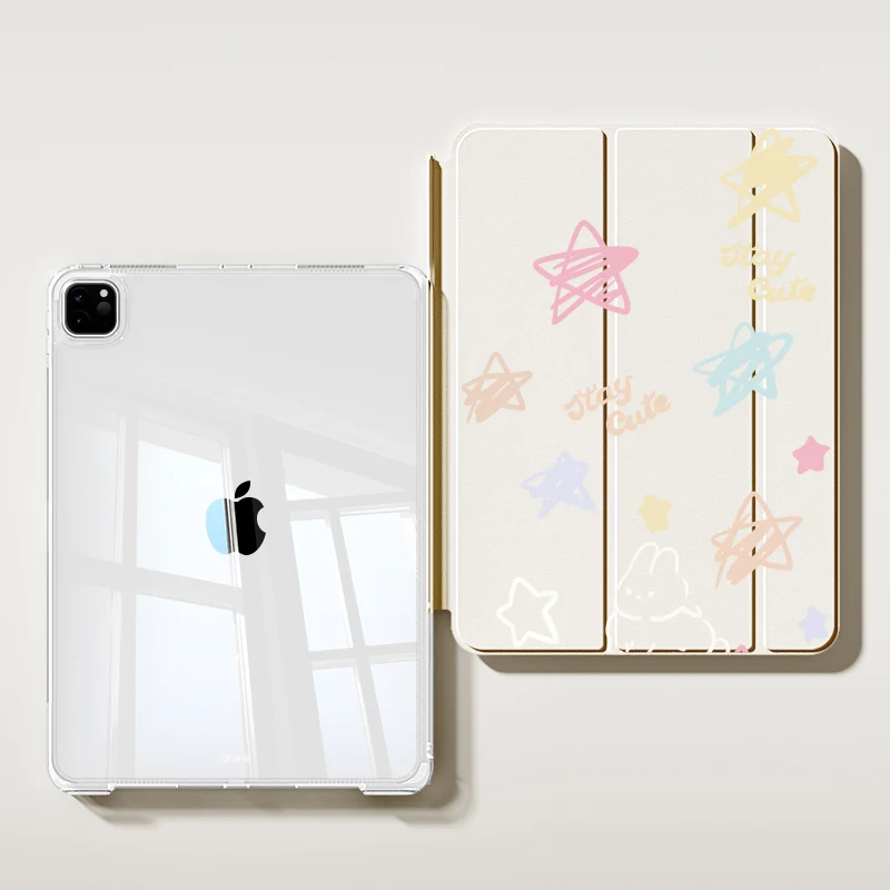 

Чехол для iPad A16 2025 Air 7 13 M3 для iPad 10th 10.9 2024 Pro 11 13 Чехол для Air 4 5 Funda Cute Patterns Цветочный дизайн Чехол
