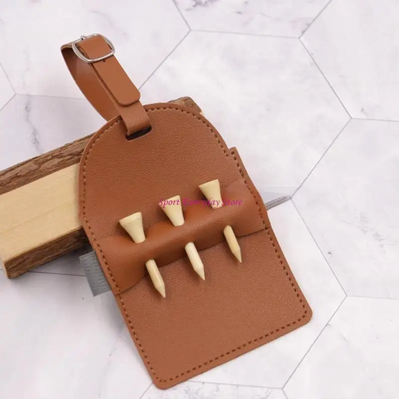 

Leather Golfs Tees Holder Belt Golfs Tees Storage Bags Golfs Bag Belt Clip for Golfs Bag Accesories for Men and Women JOME