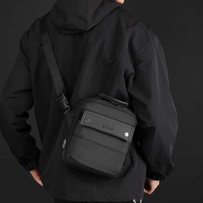 حقيبة ظهر كروس ذات سعة كبيرة للسفر من النايلون المقاوم للماء للرجال، حقيبة كتف محمولة باليد خفيفة الوزن #3