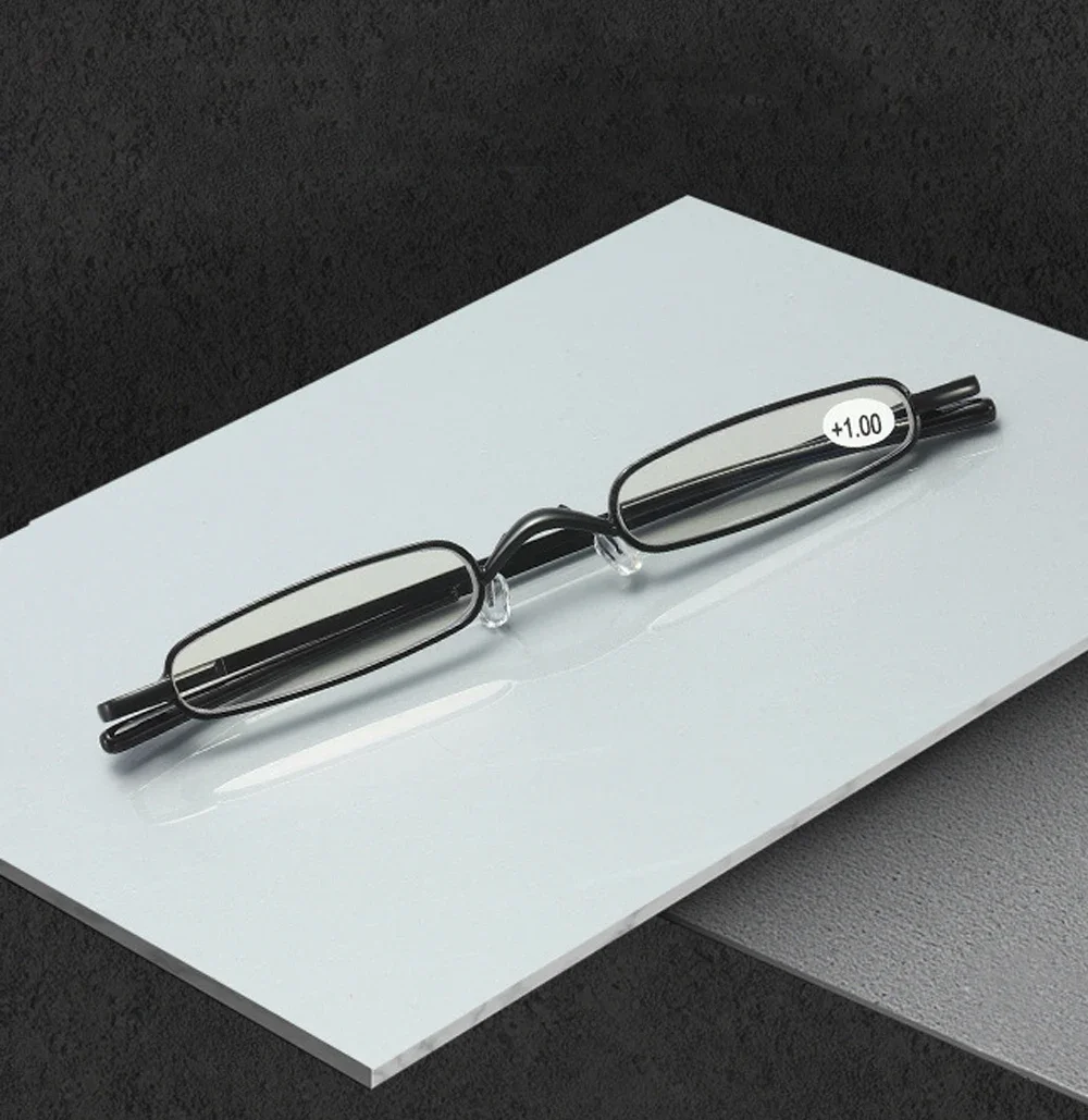 Clara VIDA Portable Superthin Reading Glasses Women Rectangle Full-rim Reading Glasses Men +0.75 +1 +1.5 +2 +2.5 +3 +3.5 to +4