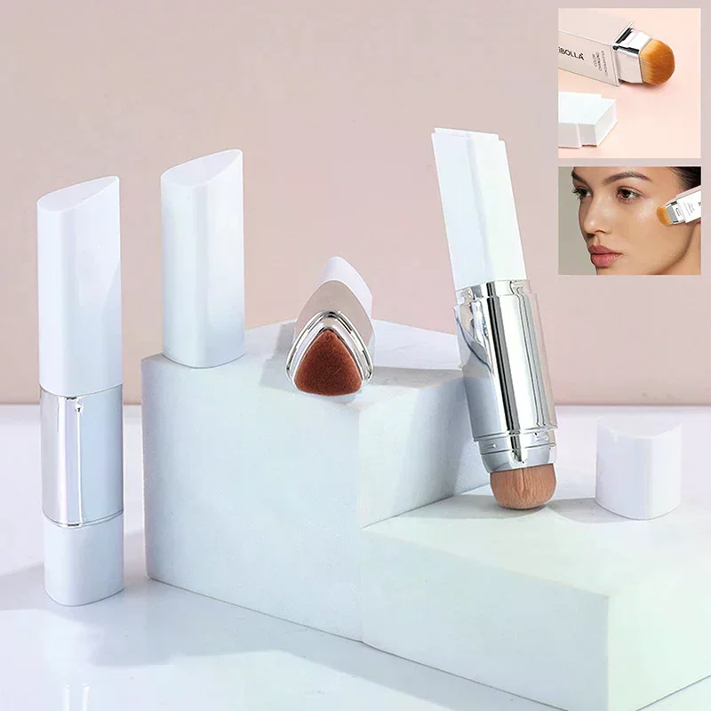 2IN1 Foundation Stick Empty Ointment Tube Brightens Concealer Stick Repeatable Filling Container Cosmetics Travel Makeup Tool