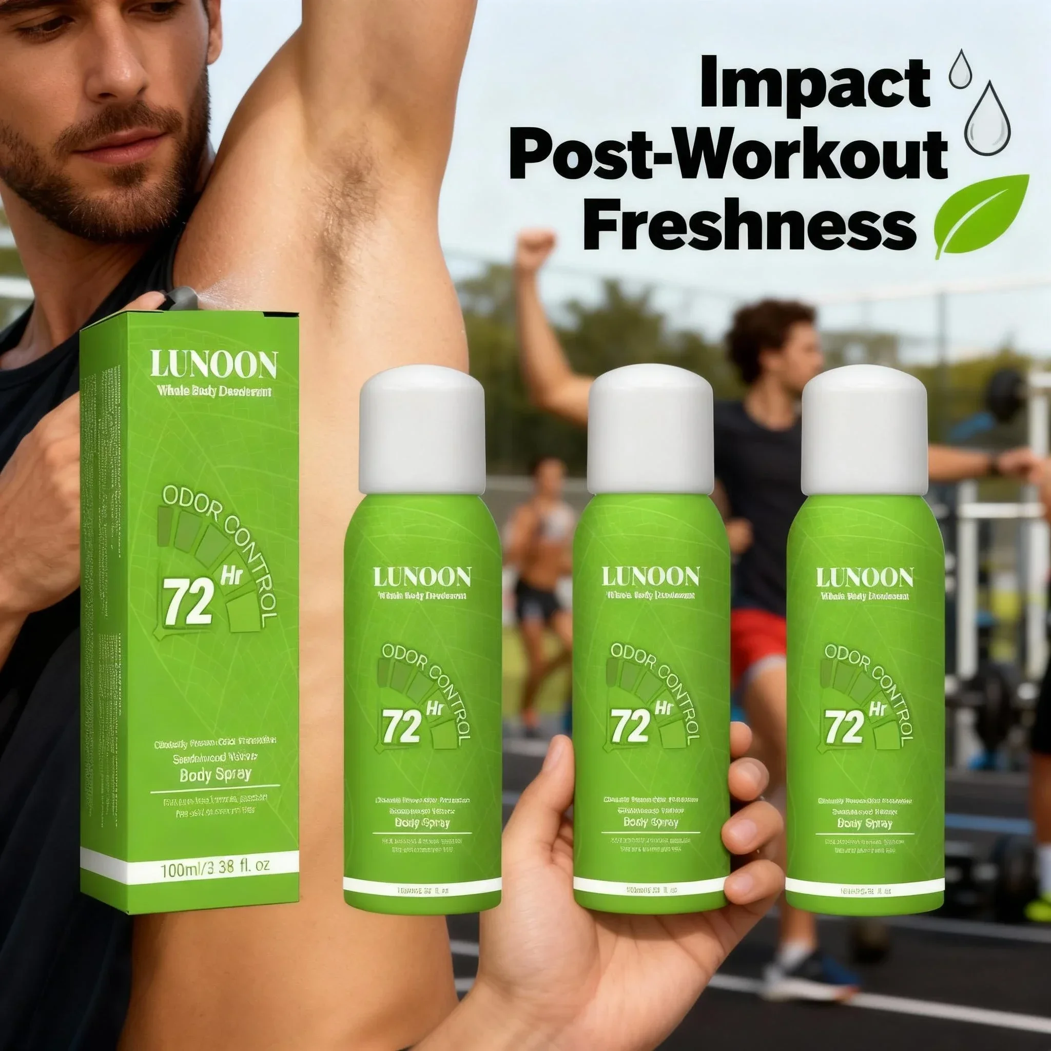 

Набор из 3 дезодорантов-спреев для тела - средство от запаха подмышек, стойкий аромат для свежести подмышек и защиты на весь день.