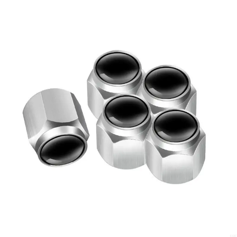 

Tire Valves Stem Caps Metal with Rubber Seal Dust Proof Tire Valves Caps Easy Install Valves Caps for Universal Vehicles