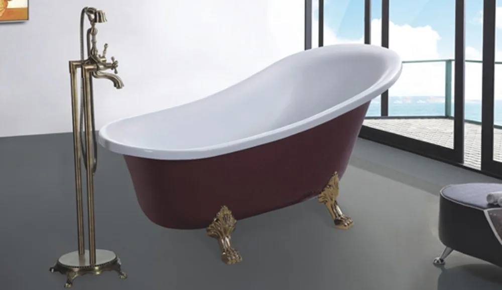 European Freestanding Double Bathtub, Modern and Minimalist, Durable and Environmentally Friendly, Suitable for Bathrooms