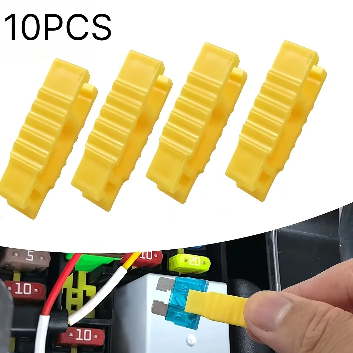10Pcs Car Fuse Puller Tools Practical Vehicle Fuse Extractor Remover Kit for Automotive Fuse Extraction