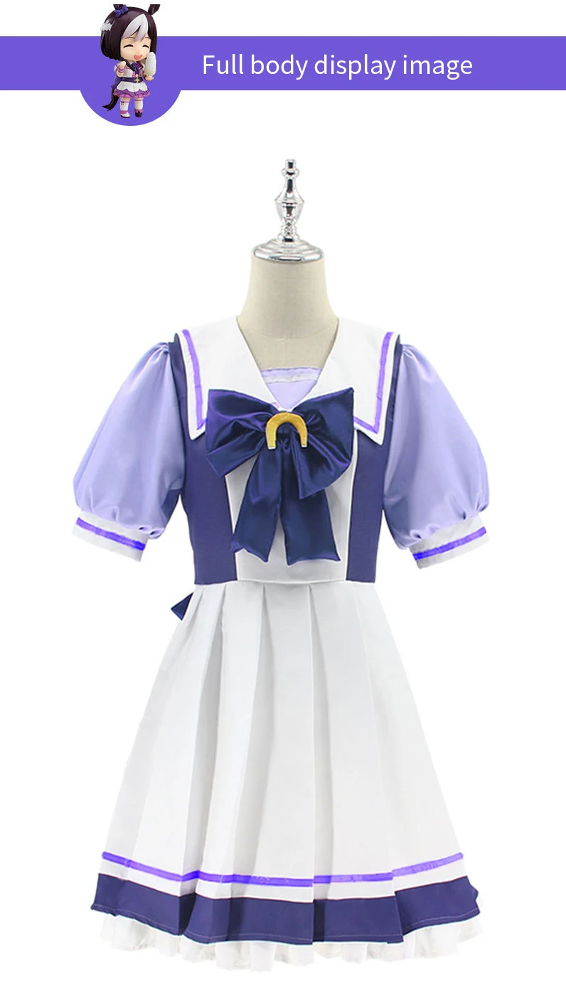 Anime Uma Musume Pretty Derby Costume Cosplay Toukai Teiou Uniforme scolastica Nave d'oro Settimana speciale Cosplay Lolita Abito da marinaio