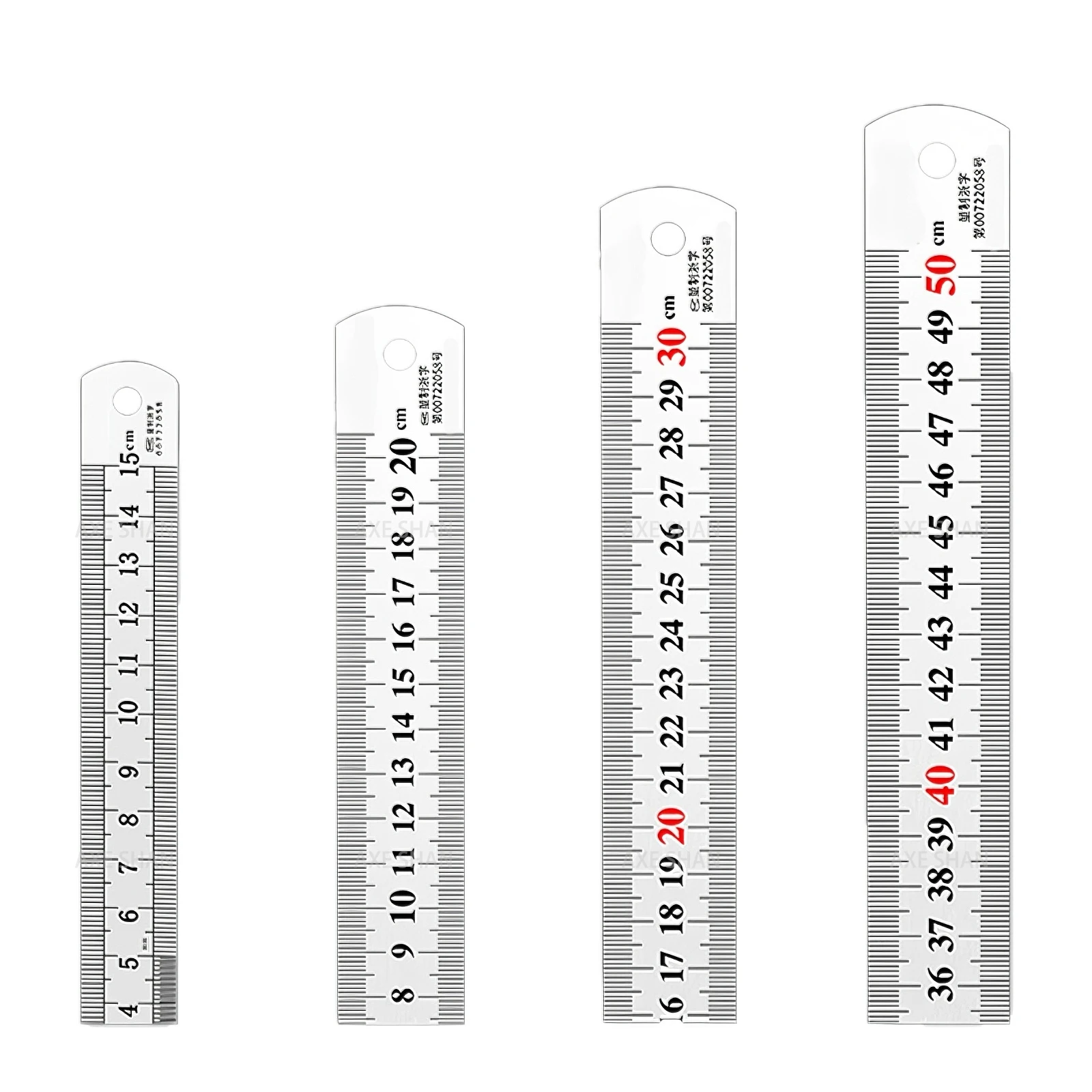 Stainless Steel Straight Ruler Metric Inch Dual Scale High Precision Measuring Tool for Woodworking Drawing Office Measurement