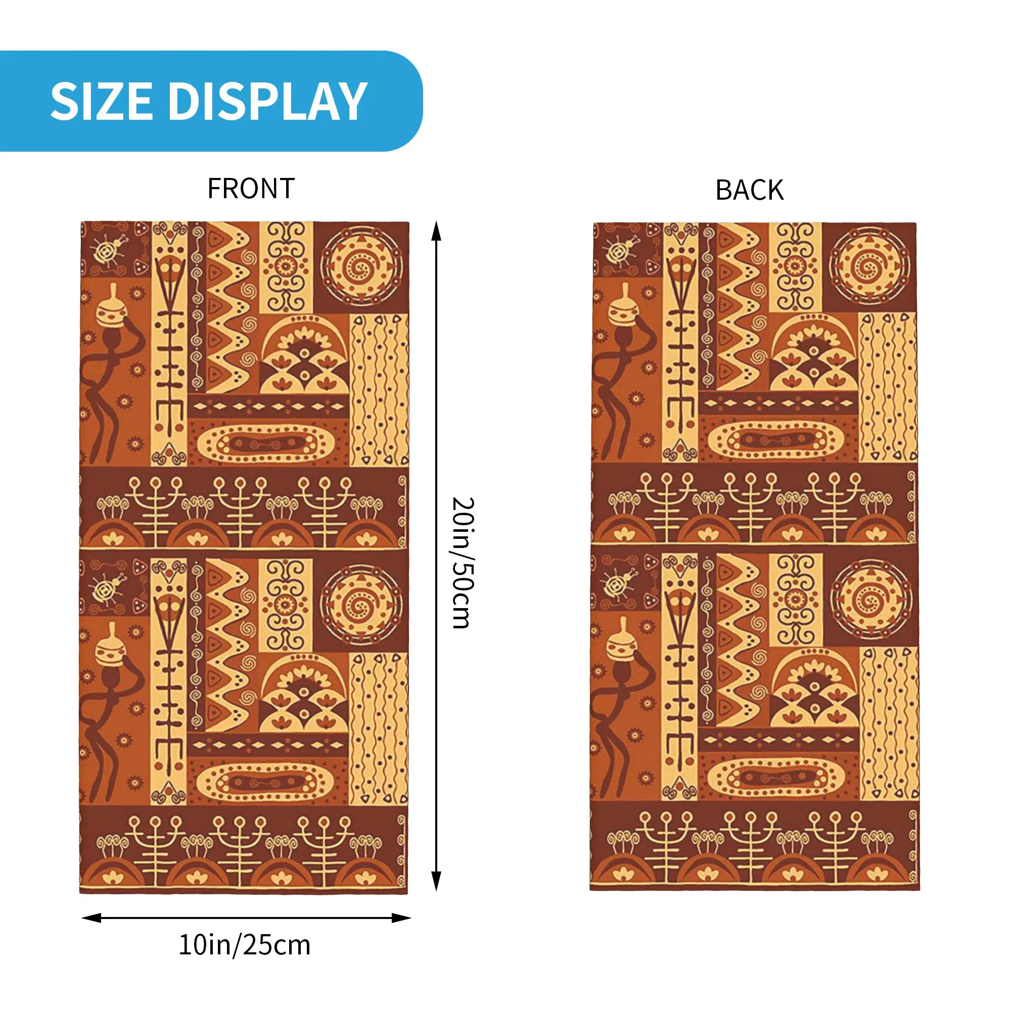 Original Tribal Prints Bandana Neck Cover Printed Mask Scarf Headwear Outdoor Sports Unisex Adult All Season