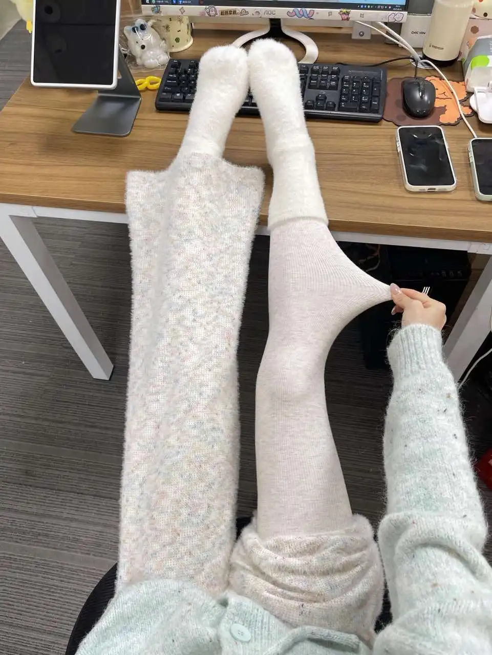 

Утепленные женские трикотажные брюки для йоги с высокой талией, облегающие, длинные, для осени и зимы, теплые, как нижнее белье