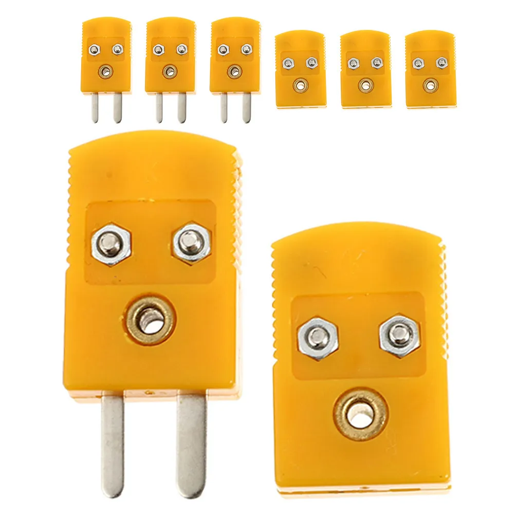 4Sets Type K Thermocouple Connector Set Male Female Adapter for Probe Wire Connection Stable Signal Transmission Versatile