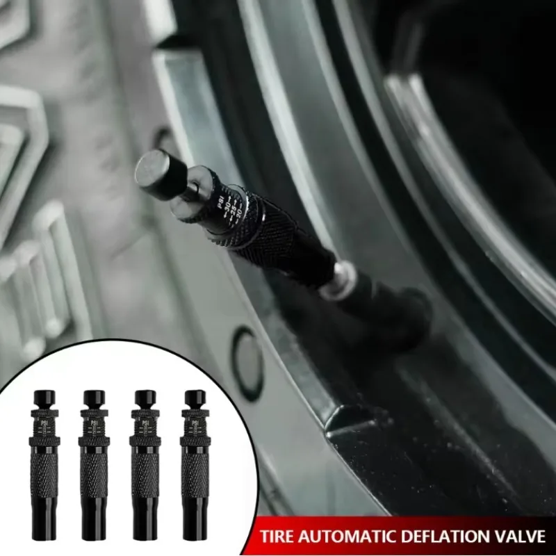 

Automatic Tire Pressure Relief Valve Off-Road Special Quick Deflation Valve Adjustable Tires Deflator Kit Automobile Accessories