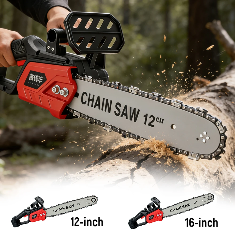 

Cordless Electric Chain Saw 12″‌ 16″‌ Brushless Rechargeable Wood Logging Cutting Power Tools For Makita 21V Battery(No Battery)