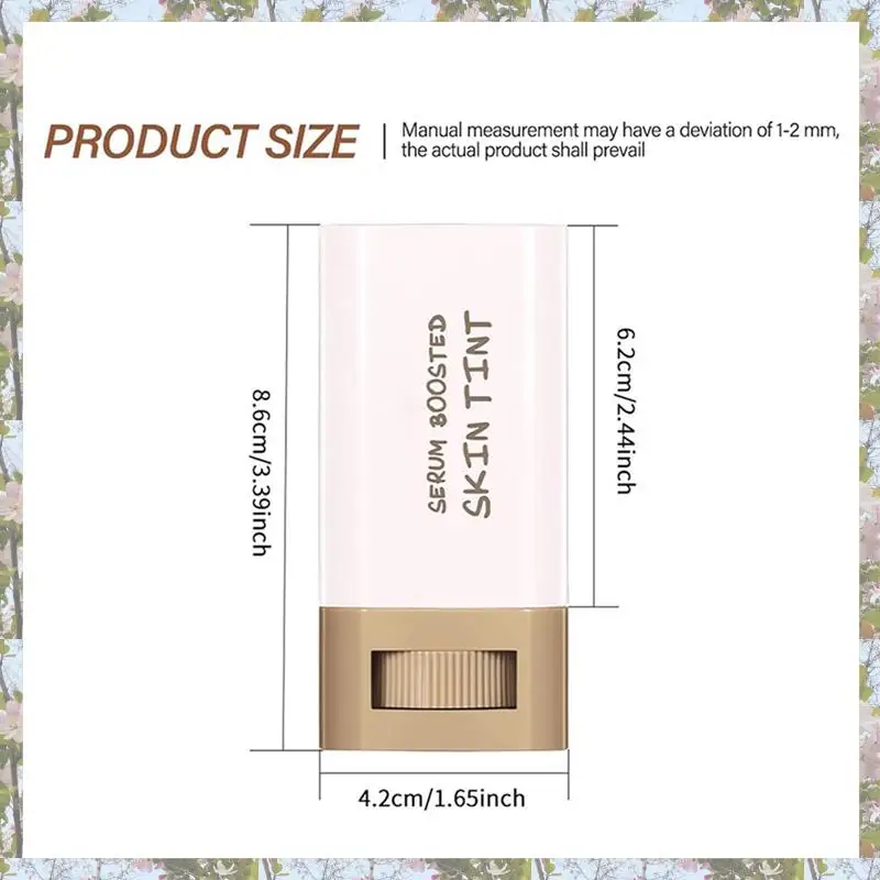 

T84C-Foundation Stick Beauty Balm Serum Boosted Skin Tint, Solid Tinted Moisturizing Serum Contour Stick Foundation