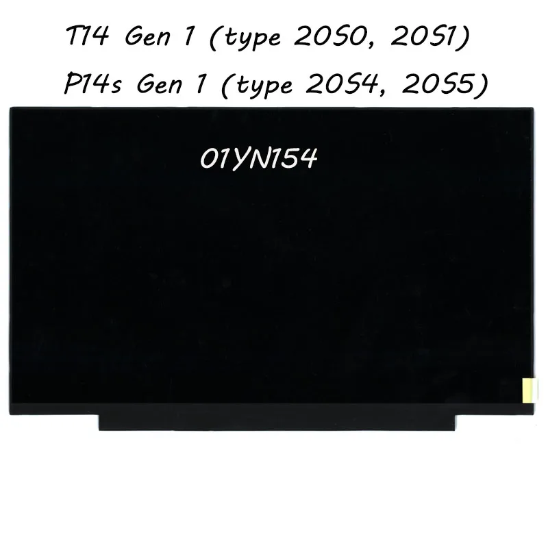New 01YN154 LCD Screen for ThinkPad T14 Gen 1 P14s Gen 1 Non-Touch 14